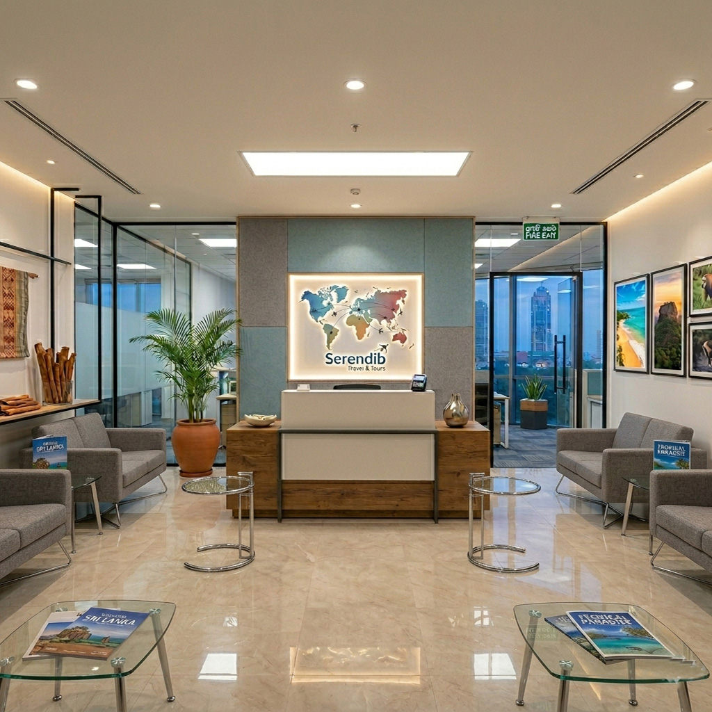 Corporate Reception Area Interior Design Sri Lanka